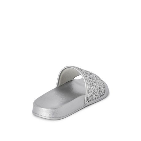 white glitter slides