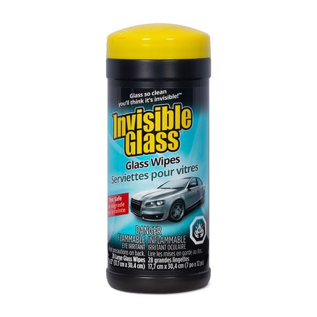 INVISIBLE GLASS Wipes 28ct, Premium Glass Wipes
