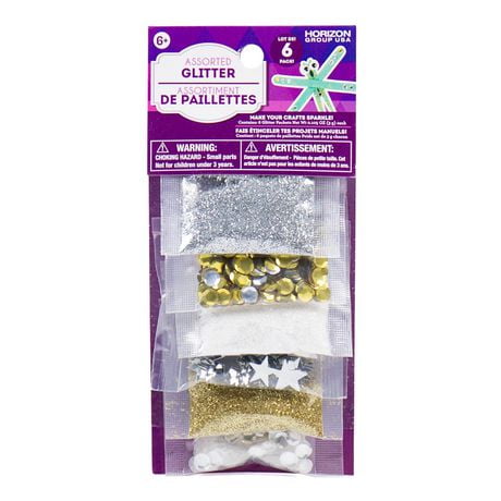 Assorted Glitter and Spangle Mix, 6 ct. - 18 g. Each | Walmart Canada