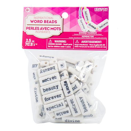 Assorted Inspiration Word Beads, 2.5 oz. | Walmart Canada