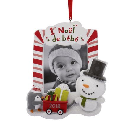 Hallmark 1er Noel De Bebe 18 French Language Picture Frame Christmas Ornament Walmart Canada