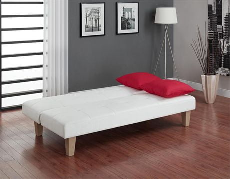 DHP Aria White Futon Sofa Bed Walmart Canada   999999 029986201119 2 