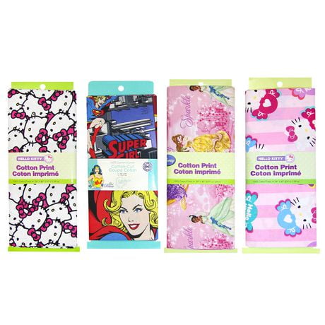 Fabric Creations Dc Comics Disney Hello Kitty Prints Cotton Fabric Walmart Canada
