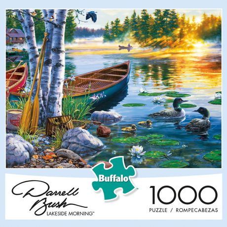 Buffalo Games Darrell Bush Lakeside Morning 1000 Piece Jigsaw Puzzle ...