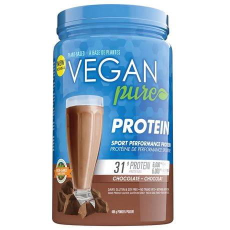 Vegan Pure Protein Chocolate Powder, 469 g