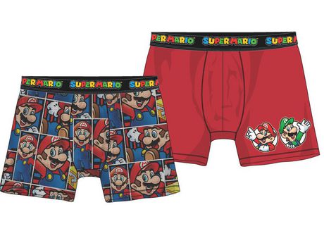 Nintendo Boy's 2-Pack Mario Boxer 