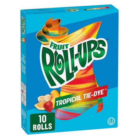 Betty Crocker Fruit Roll-Ups Tropical Tie-Dye Fruit Flavoured Snacks ...