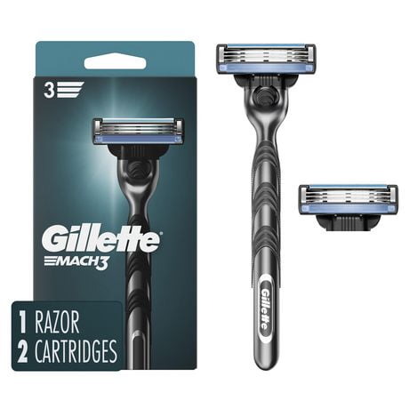 Gillette Mach3 Men’s Razor Blades, Handle & 2 Blade Refills