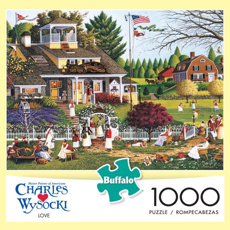 Charles Wysocki 2000 Piece Jigsaw Puzzle Lost in the Woodies Buffalo Games