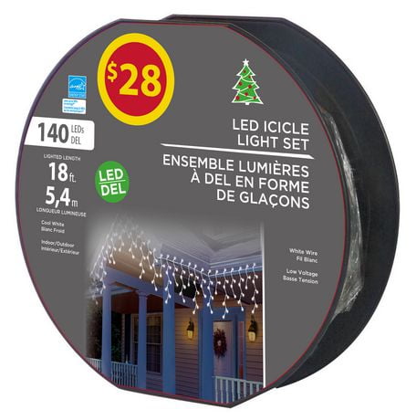 Holiday Time 300count Blue Icicle Lights Walmart Com