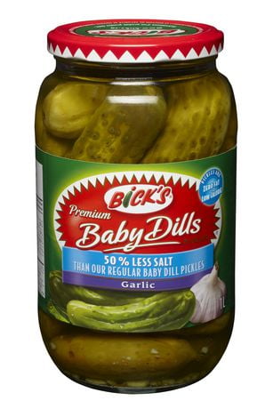 pickles bick canada garlic dills salt less baby bicks