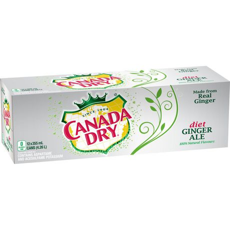 canada diet ginger ale dry cans ml pack walmart