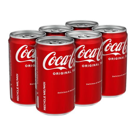 Coca-Cola 222mL Cans, 6 Pack | Walmart Canada