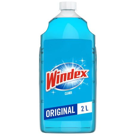 Windex Original Bleu Nettoyant pour verre et vitres 2 L, recharge