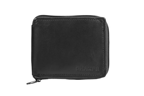 Champs Express Leather Zip-Around RFID Flip-Up Passcase Wallet ...