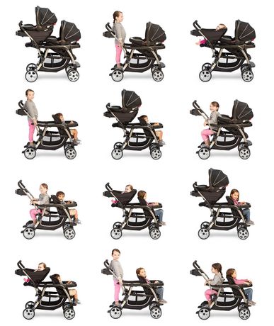 graco double stroller grow with me