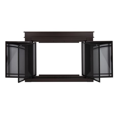 Pleasant Hearth Fenwick Glass Firescreen Oil Rubbed Bronze Small
