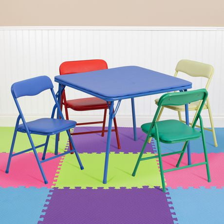 kids folding table and chairs walmart