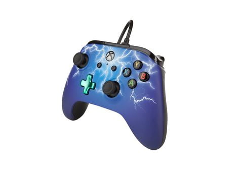 PowerA Enhanced Wired Controller for Xbox One – Spider Lightning ...