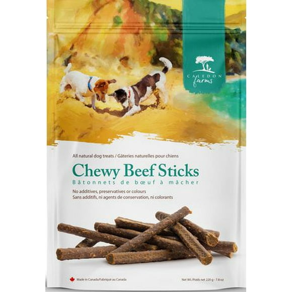 Caledon Farms Chewy Beef Sticks Dog Treats, 220g
