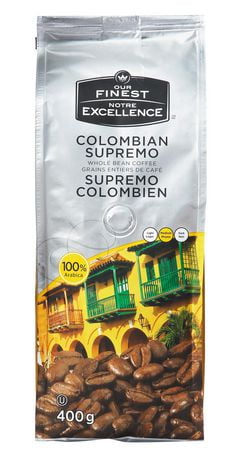 Our Finest Colombian Supremo Whole Bean Coffee | Walmart ...