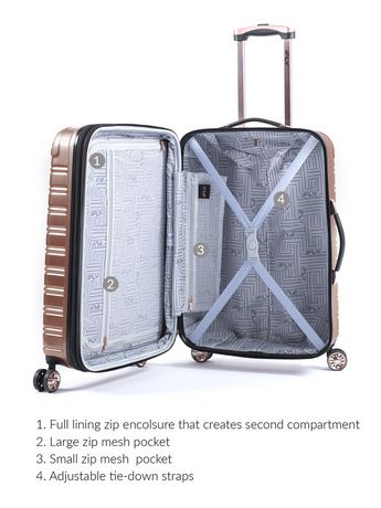 walmart ifly rose gold luggage