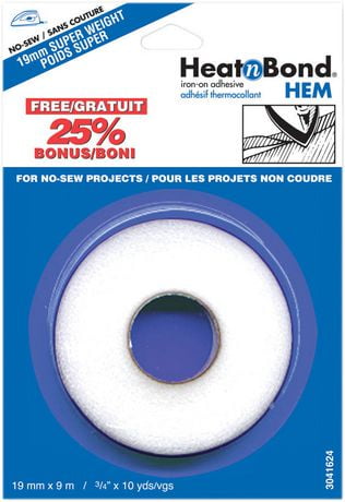 2 Rouleaux de 64 m de Ruban Adhésif Thermocollant pour Ourlet, pas Besoin  de Coudre du Ruban Adhésif pour Ourler Vêtements Cassés, des Pantalons, des