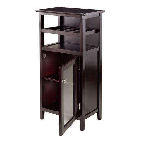 Winsome Alta Wine Cabinet In Espresso Finish 92119 Walmart Canada