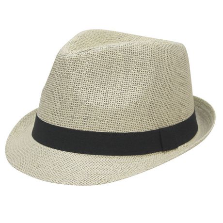 George Men's Classic Woven Paper Fedora Hat | Walmart Canada