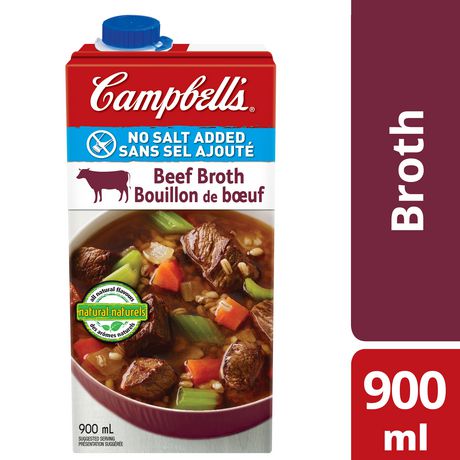 Campbell's No Salt Added Beef Broth | Walmart Canada