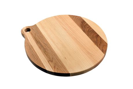 Rond Circulaire en bois à découper Planche De Découpe pizza bois double-face 30 cm T2
