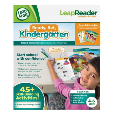 LeapFrog LeapReader Read & Write Activity Set: Ready, Set, Kindergarten ...