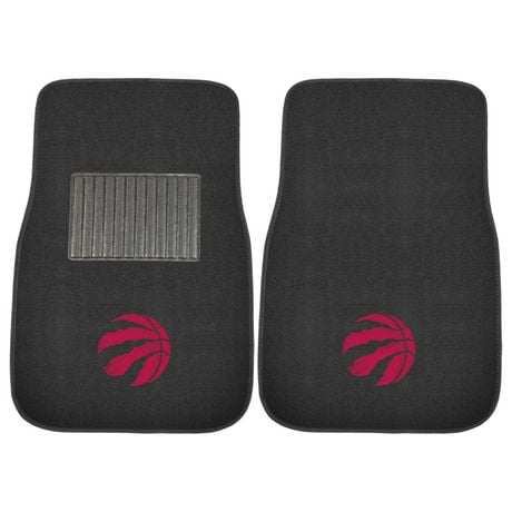FanMats NBA Toronto Raptors 2PC Ensemble de tapis de voiture brodé