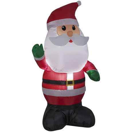 Gemmy Industries Santa 4' Inflatable | Walmart Canada