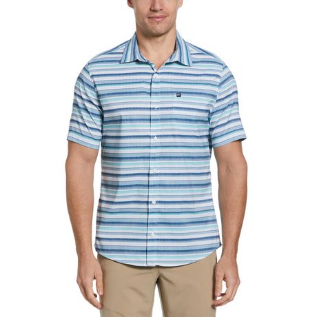 BH Men's Striped Button Down Woven Shirt - Walmart.ca