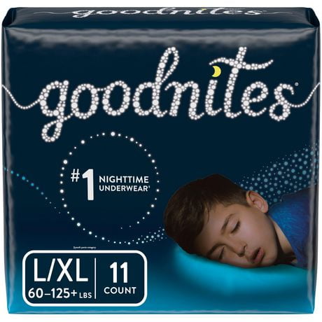 Goodnites Nighttime Bedwetting Underwear for Boys, L/XL, 11 Ct