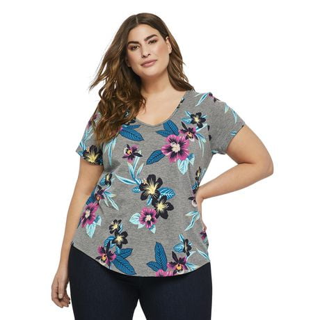 George Plus Women's V Neck Tee | Walmart Canada