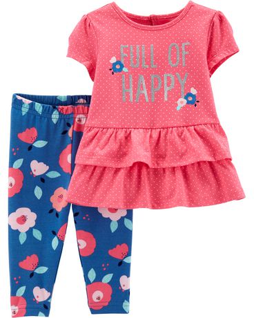 Child of Mine made by Carter's Newborn Girls 2pc set - floral happy ...