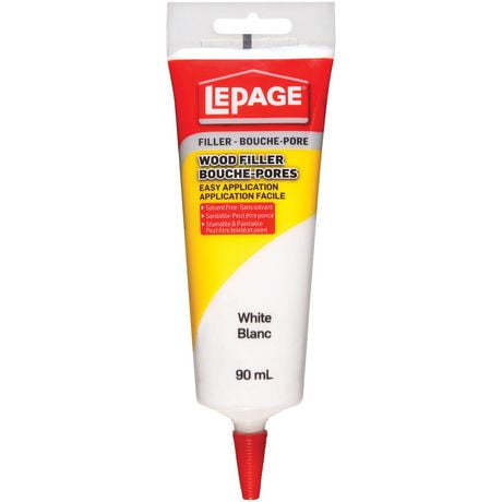 LePage Interior Tinted Wood Filler white White 90ml, LePage Wood Filler, White Tinted, 90 ml Tube