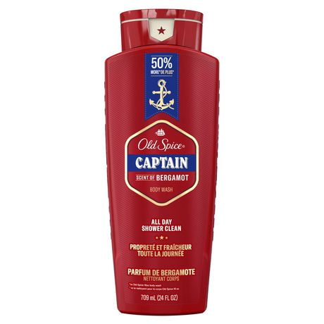 Nettoyant pour le corps Old Spice Red Collection pour hommes, parfum Captain 709 mL (24 oz liq.)