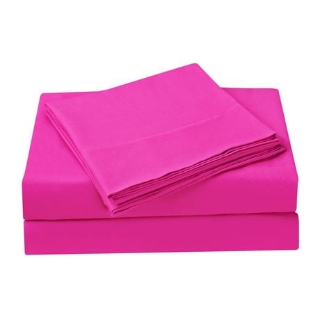 Mainstays Kids Pink Microfiber Sheet Set | Walmart.ca