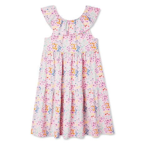 George Girls' Sleeveless Ruffle Dress | Walmart Canada