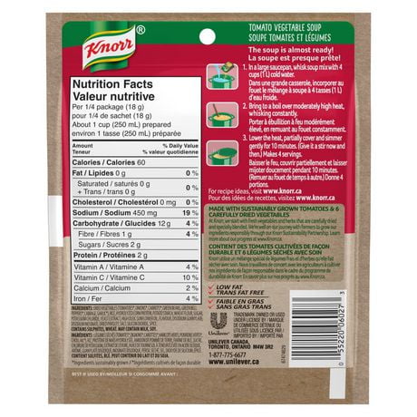 Knorr Tomato Vegetable Soup Mix | Walmart Canada