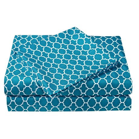 Mainstays Kids Geo Teal Sheet Set Walmart Canada