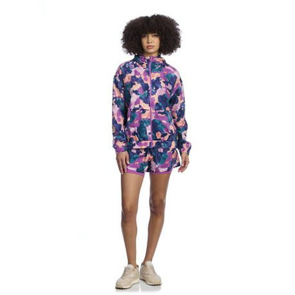 Reebok Women’s ‘Reflex’ 2-in-1 High Performance Printed Shorts with Compression