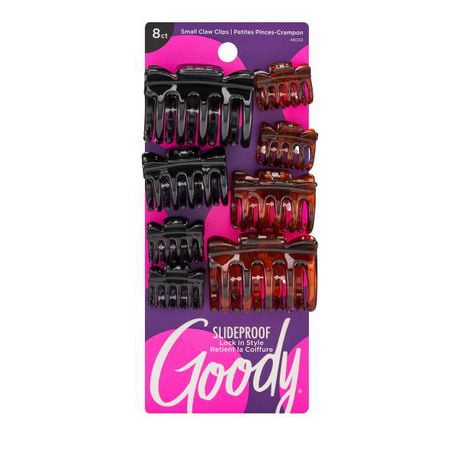 Goody Classics Assorted Claw Clips - Bow Tie Top - 8 Ct, Goody Claw Clips