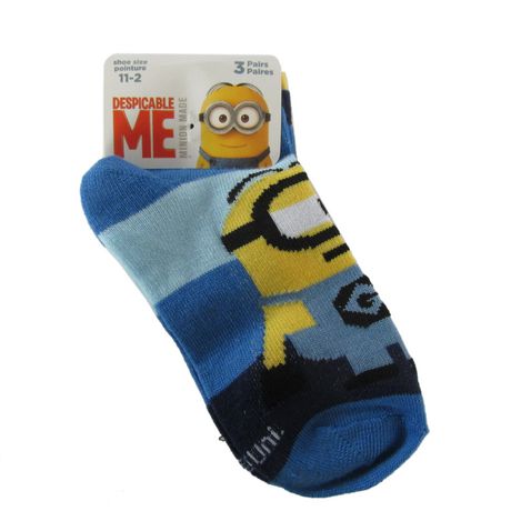 Minions Boys' Low Cut Socks, Pack of 3 | Walmart.ca