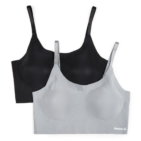 Reebok Ladies' 2 Pack Seamless Strappy Longline Bralettes 