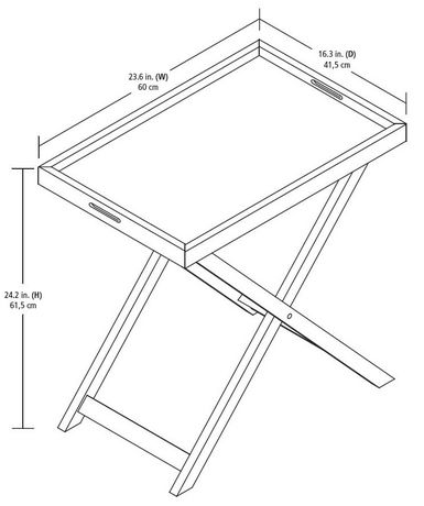 hometrends Folding Tray Table | Walmart Canada