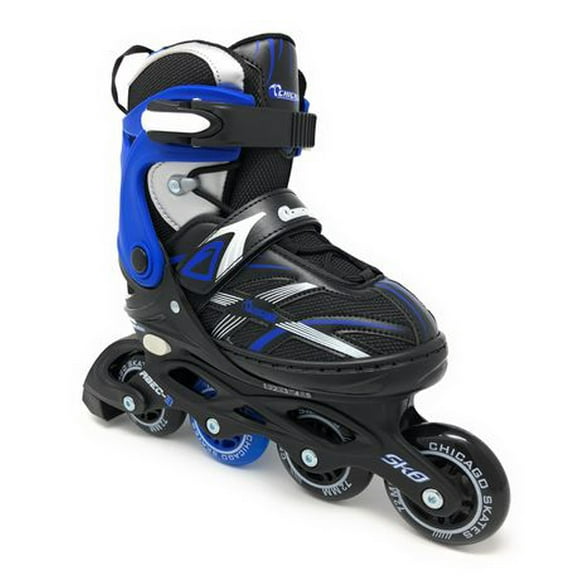Chicago Skates - Patins à roues alignées ajustables bleus MA7